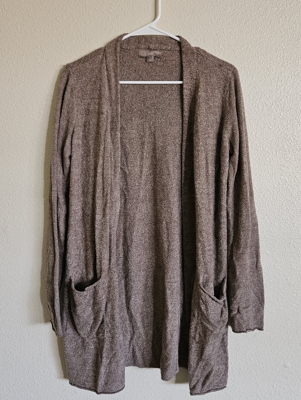 Barefoot Dreams Cozy Open-Front Women's Cardigan Sweater - Taupe